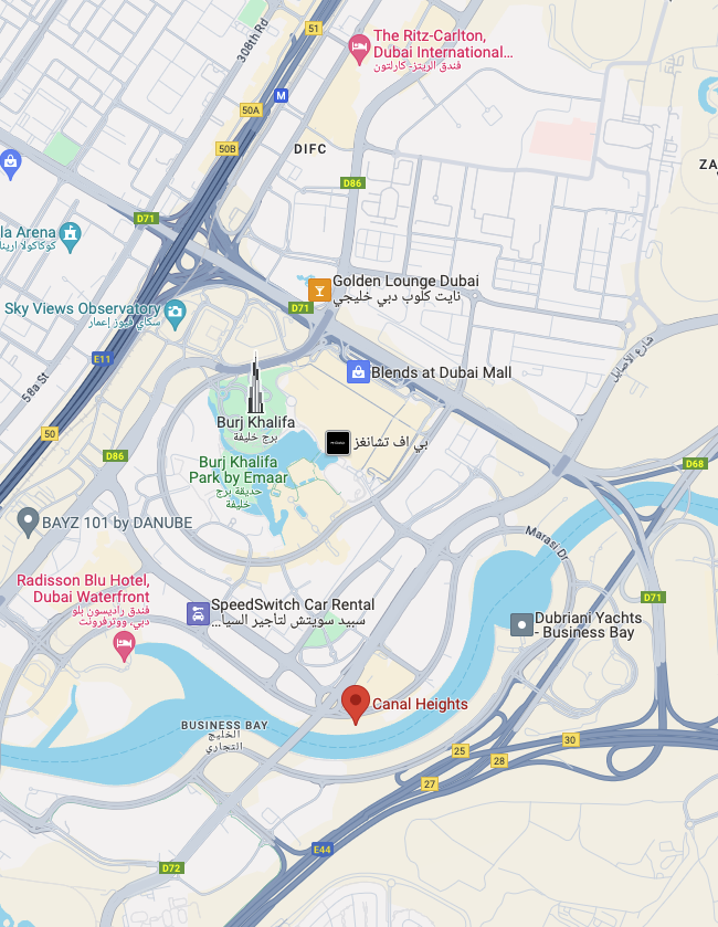 damac-canal-heights-2-google-maps-location